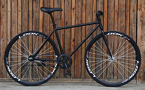 In box Bicycle 26 Inch 1 Speed Black Fixie LOOK Bike : Amazon.sg